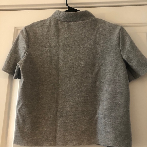 Zara Trafaluc Mock Neck Short Sleeve Shirt - Picture 4 of 5
